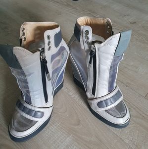 Gwen Stafani LAMB wedge zip up shoes